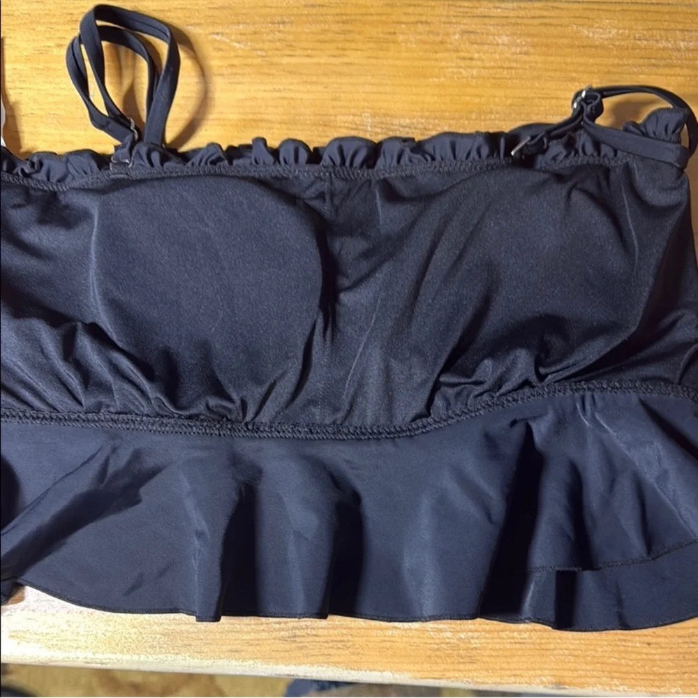🌺 3/$10 mix & match Cupshe Black Floral Bikini Large - Picture 3 of 3